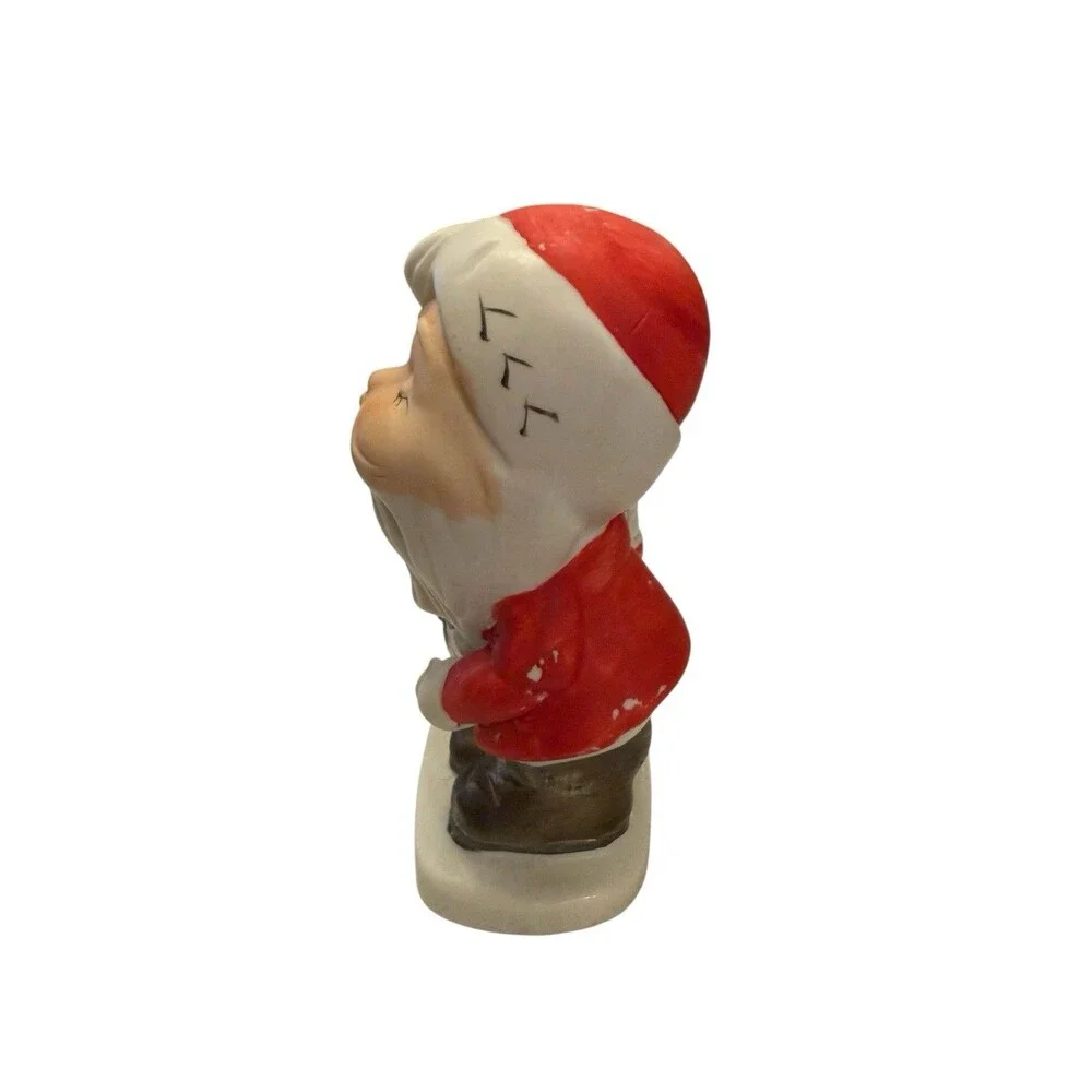 JASCO Luvkins Christmas Santa‎ Votive Candle Holder Vintage 1978 Mid Century Mod